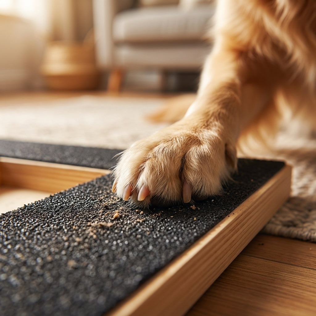 Dog Nail Filing Board | Solid Wood Base & Emery Surface | 30 × 20 cm