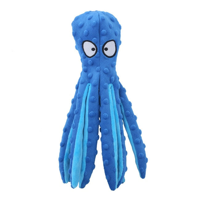 Octopus Plush Squeaky Dog Toy | Interactive & Durable | Safe for All Breeds | Reduces Boredom & Anxiety