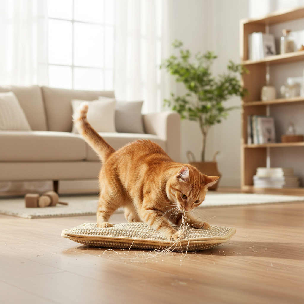 Cat Scratching Pillow | Woven Scratch Surface, Kick Toy, 3 Sizes