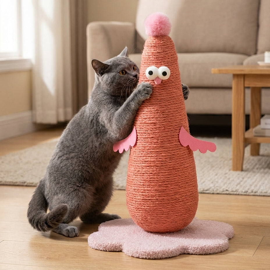 sisal-cat-scratching-post-chicken-shape-small-large