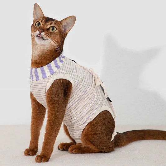 Cat Recovery Suit | Stretch Bodysuit, Optional Soft Cone, S to L