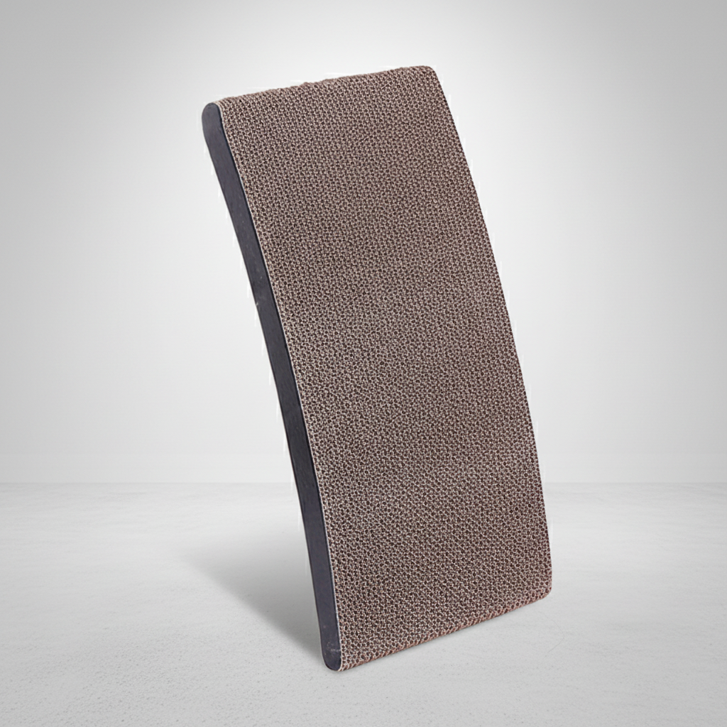 Curved Cat Scratcher Lounge | Wood Frame, Replaceable Cardboard Pad