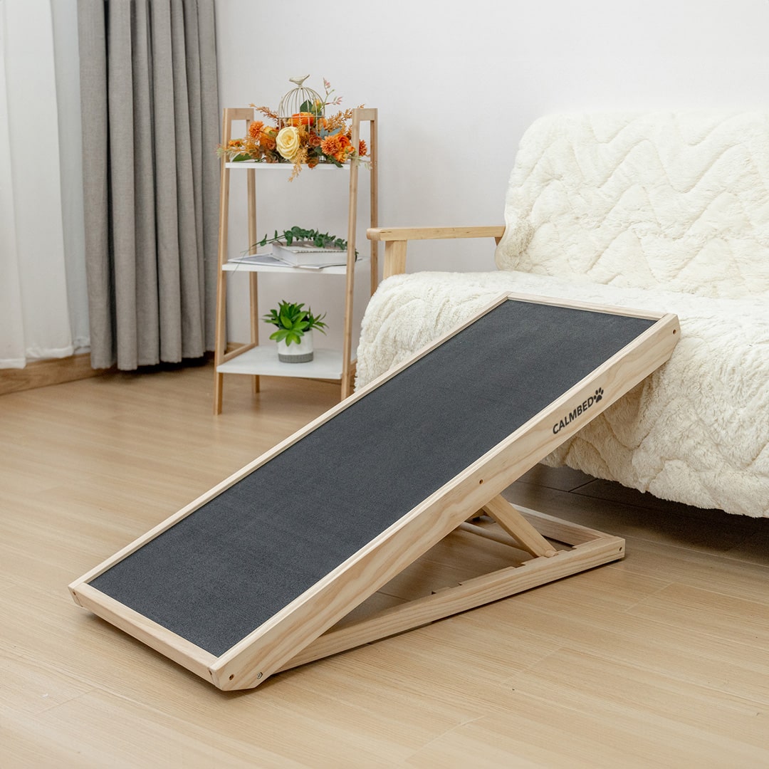 Adjustable Dog Ramp for Couch and Bed | 4 Heights, Non-Slip Rubber Surface