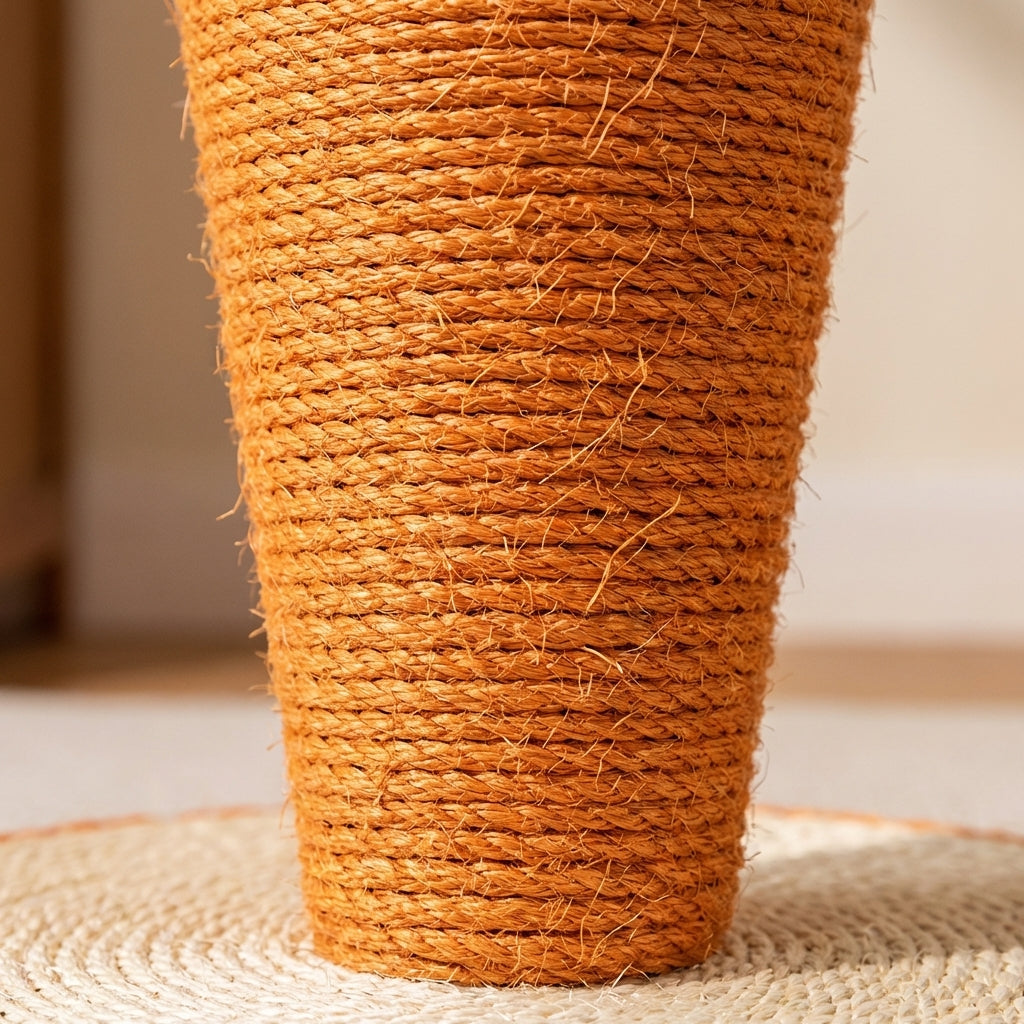 Carrot-Shaped Sisal Rope Scratching Post for Cats