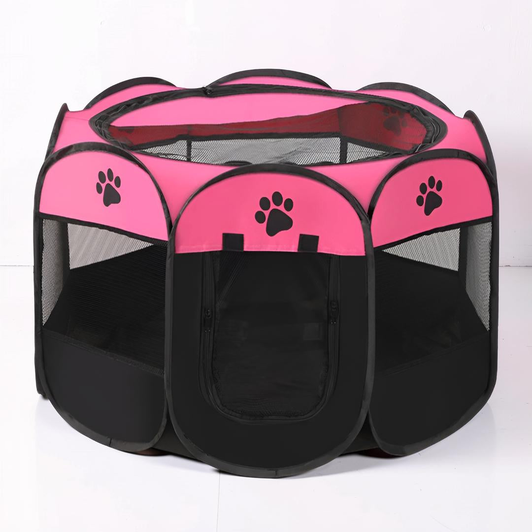 Foldable Pet Playpen for Cats and Small Dogs | Mesh Panels, 3 Sizes