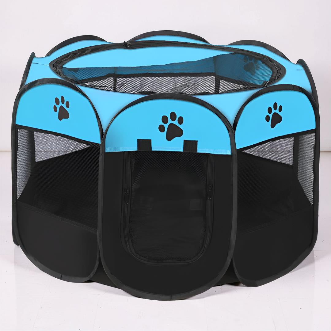 Foldable Pet Playpen for Cats and Small Dogs | Mesh Panels, 3 Sizes