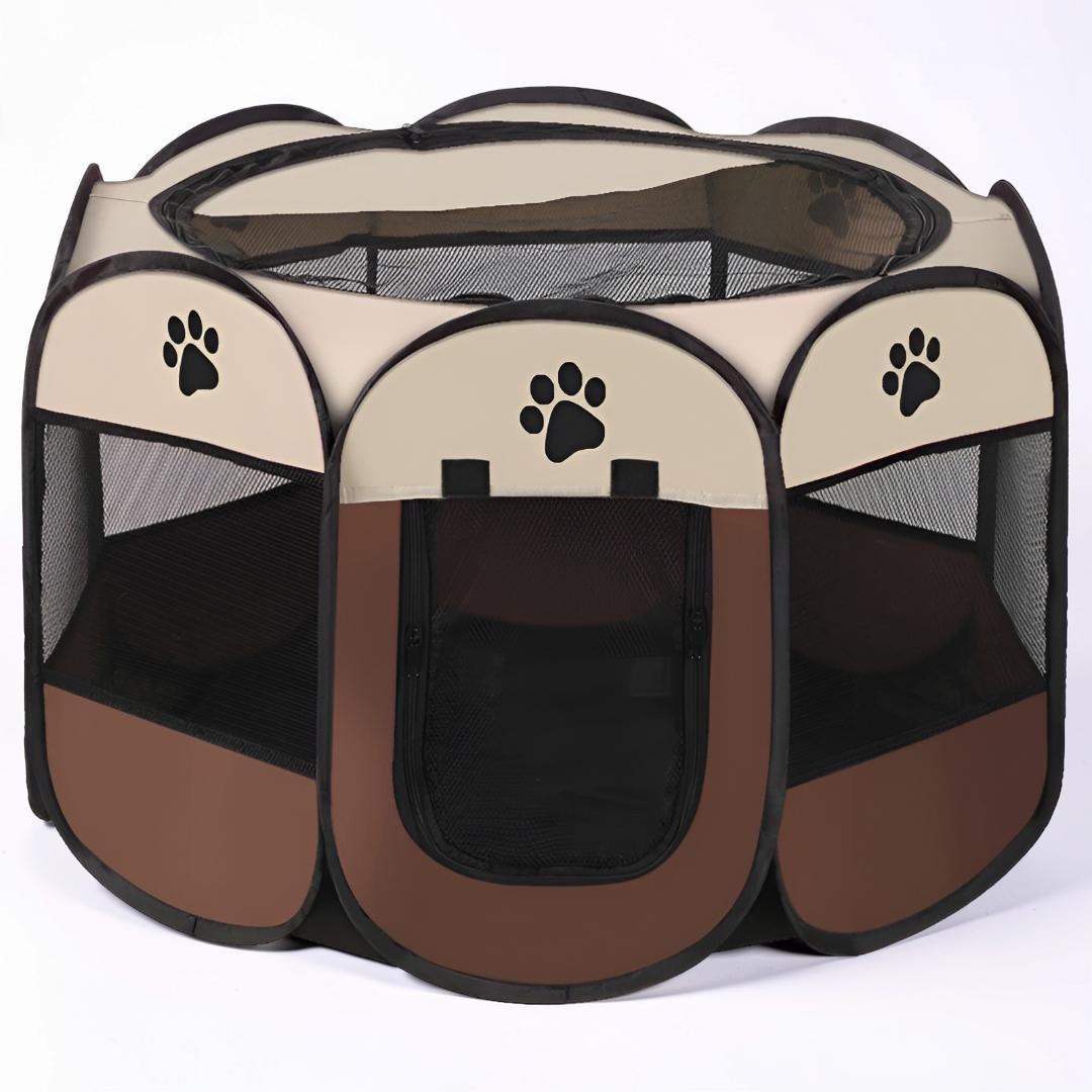 Foldable Pet Playpen for Cats and Small Dogs | Mesh Panels, 3 Sizes