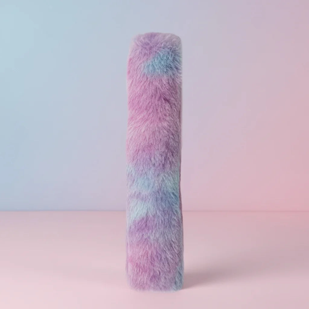 Plush Cat Kicker Toy | Fluffy Tie-Dye Pillow, 7.9 in