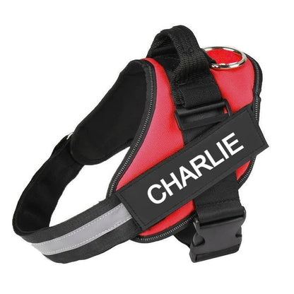 Custom No Pull Dog Harness | Personalised with Name & Number | Better Control | Prevents Throat Damage | XS to XXL