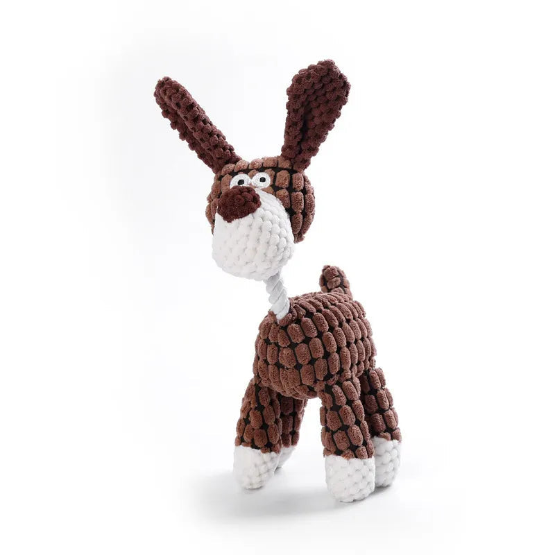 Plush Dog Chew Toy | Squeaky & Bite-Resistant | Mental Stimulation & Stress Relief | 17 Characters | All Breeds