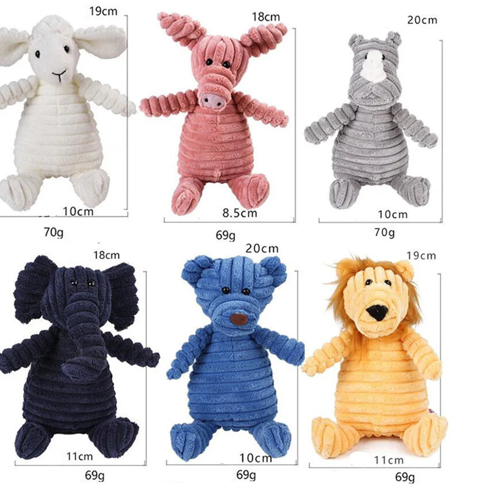 Plush Dog Chew Toy | Squeaky & Bite-Resistant | Mental Stimulation & Stress Relief | 17 Characters | All Breeds