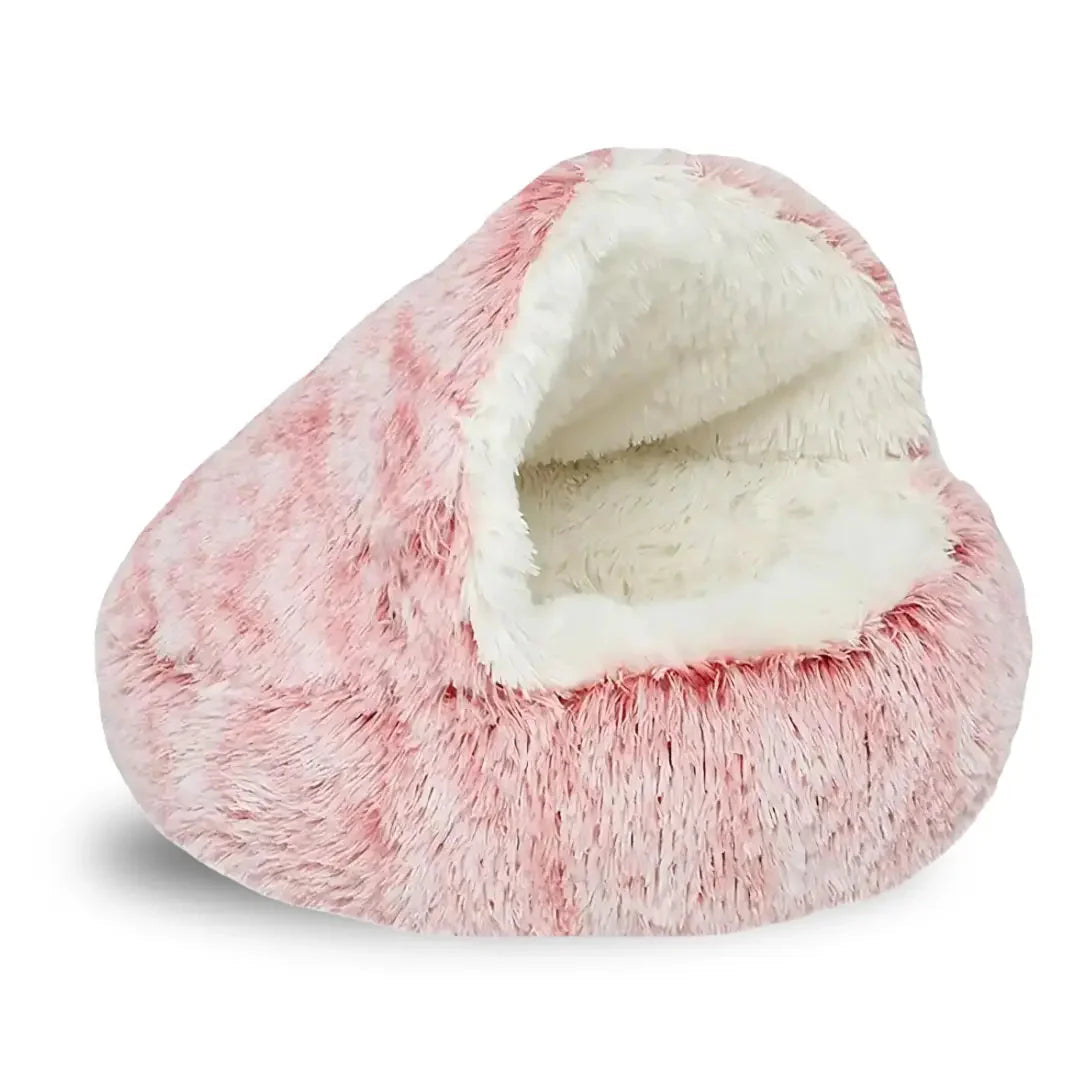 Cozy Cave Bed for Cats & Small Dogs | Anxiety Relief | Orthopedic Support | Anti-Slip | Dryer-Friendly