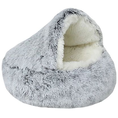 Cozy Cave Bed for Cats & Small Dogs | Anxiety Relief | Orthopedic Support | Anti-Slip | Dryer-Friendly