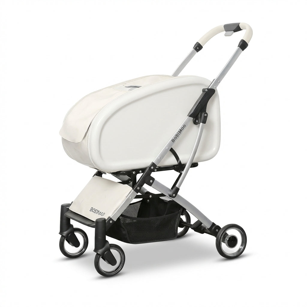 Detachable Cat Carrier Stroller | Clear Enclosure | Foldable