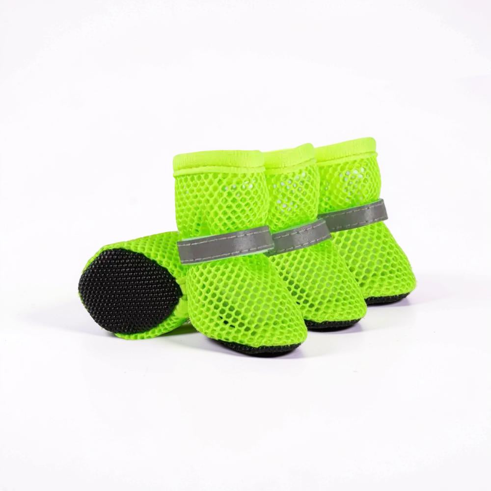 Mesh Dog Shoes, Set of 4 | Non-Slip Sole, Adjustable Strap, S to XL