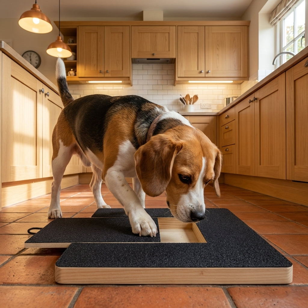 Dog Nail Filing Board | Solid Wood Base & Emery Surface | 30 × 20 cm0