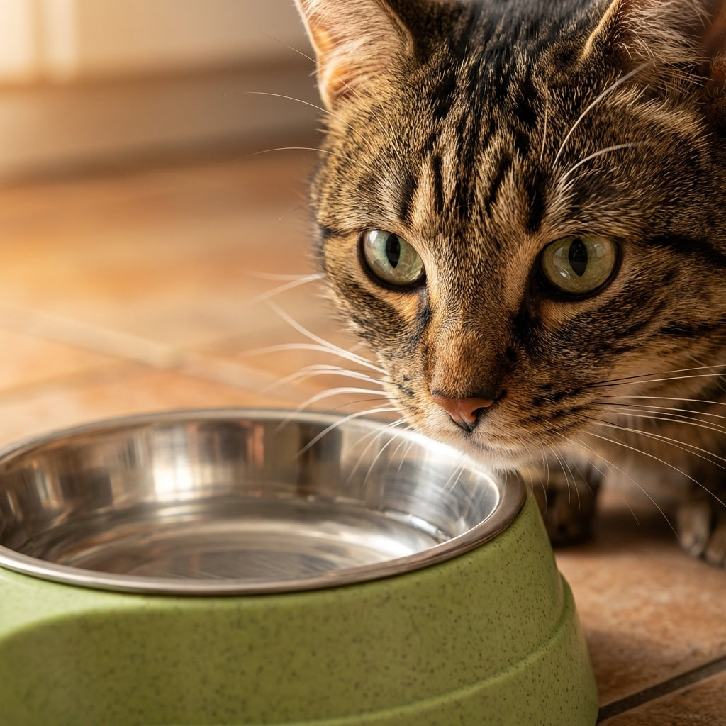 Double Pet Bowl Set | Stainless Steel Inserts | Non-Slip Base