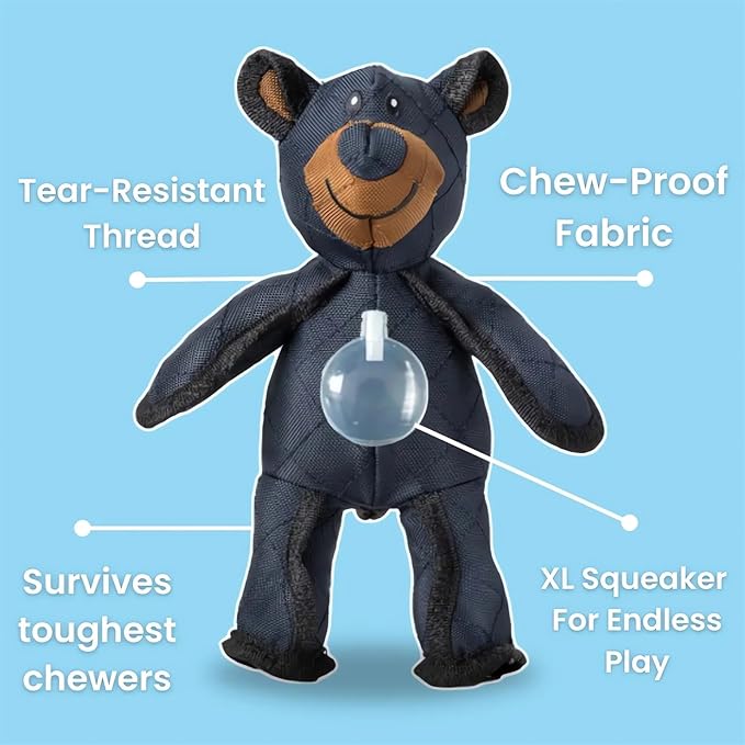 ToughBear 2.0 Heavy Duty Dog Chew Toy | Reinforced for Strong Chewers | Dental Health & Stress Relief
