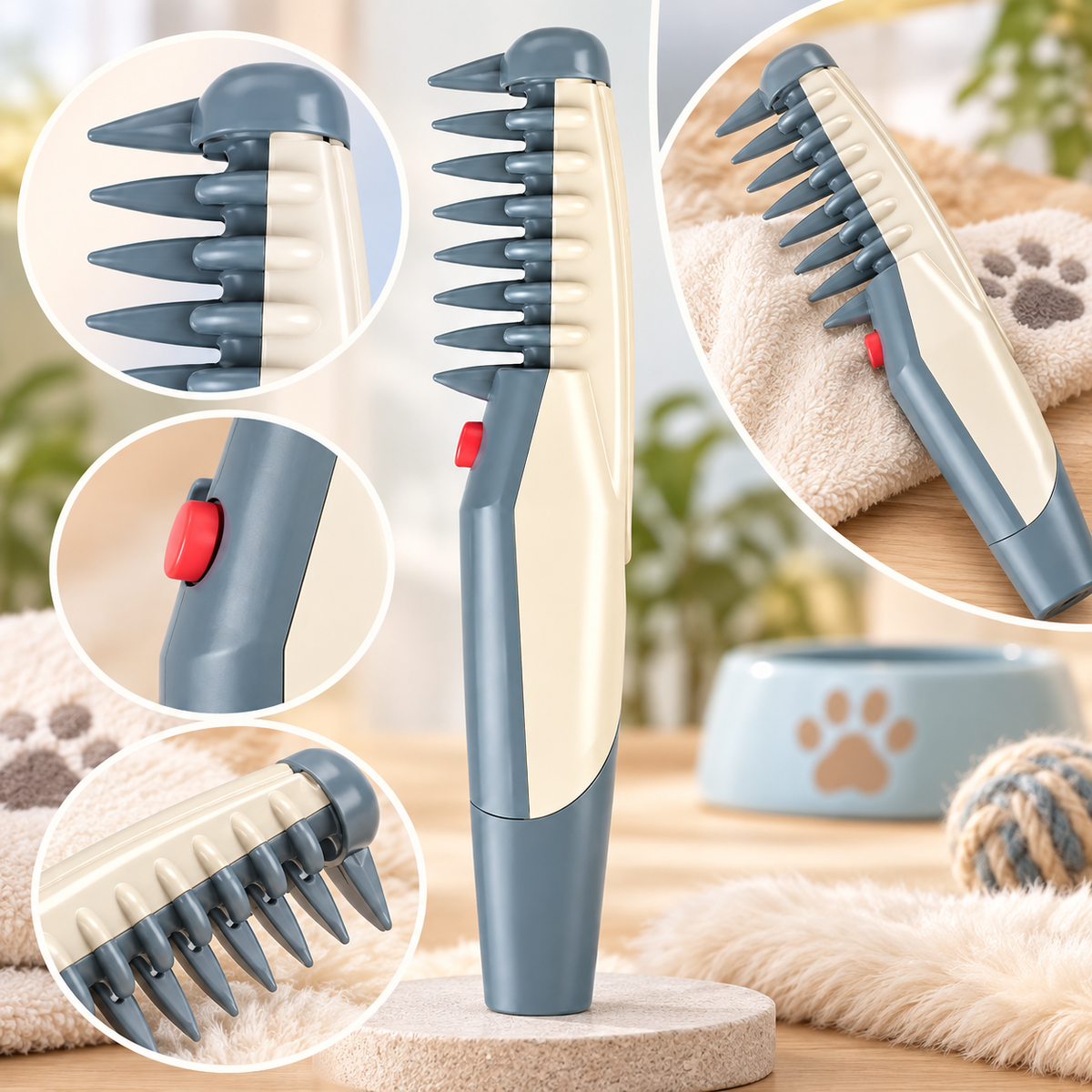 Electric Pet Trimmer Comb | Rechargeable, Cordless | Dogs and Cats