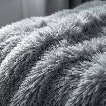Faux Fur Dog Mat with Foam Filling | Removable Washable Cover | M / L / XL / XXL