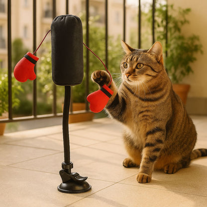 Interactive Punching Bag Cat Toy | Stimulates Hunting Instincts | Reduces Boredom & Stress | Indoor Cat Toy