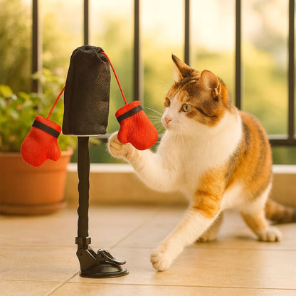Interactive Punching Bag Cat Toy | Stimulates Hunting Instincts | Reduces Boredom & Stress | Indoor Cat Toy