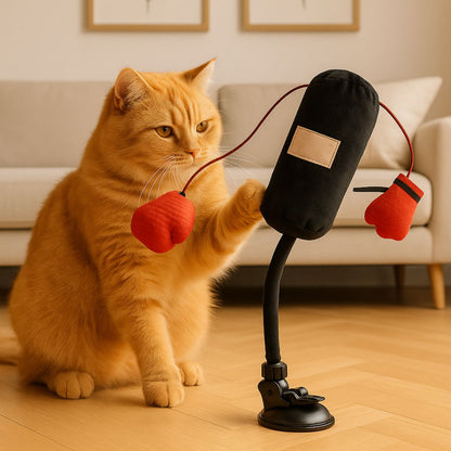 Interactive Punching Bag Cat Toy | Stimulates Hunting Instincts | Reduces Boredom & Stress | Indoor Cat Toy