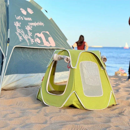 Foldable Cat Tent Bed | Mesh Windows, Padded Floor, Pets up to 30 lb