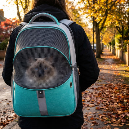 Foldable & Expandable Cat Carrier Backpack | Mesh Ventilation | 3 Colours
