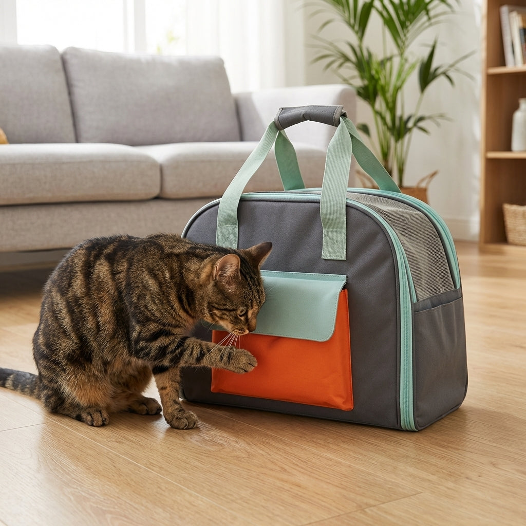 Foldable Pet Carrier Bag with Expandable Tent | Nylon | Up to 4 kg