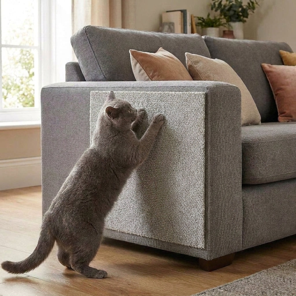 Cat Scratch Guard | Furniture Protector for Sofa & Couch | Cut-to-Size Fabric Mat | 6 Colors