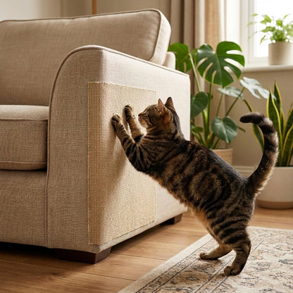 Cat Scratch Guard | Furniture Protector for Sofa & Couch | Cut-to-Size Fabric Mat | 6 Colors