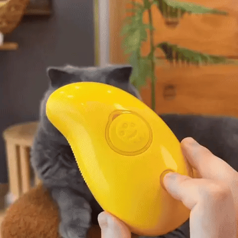 Steamy Cat Grooming Brush | Tangle-Free & Shedding Reduction | Steam-Enhanced | Gentle Massage Effect