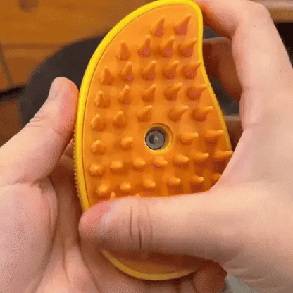 Steamy Cat Grooming Brush | Tangle-Free & Shedding Reduction | Steam-Enhanced | Gentle Massage Effect