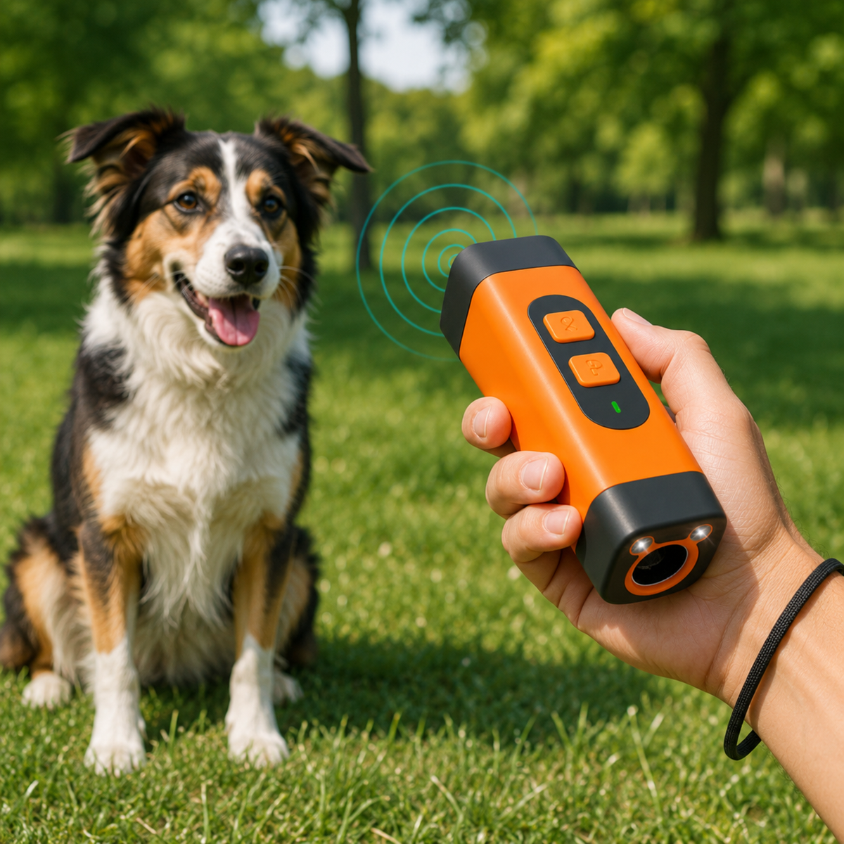 Handheld Ultrasonic Dog Trainer | 3 Modes, LED Light, Rechargeable