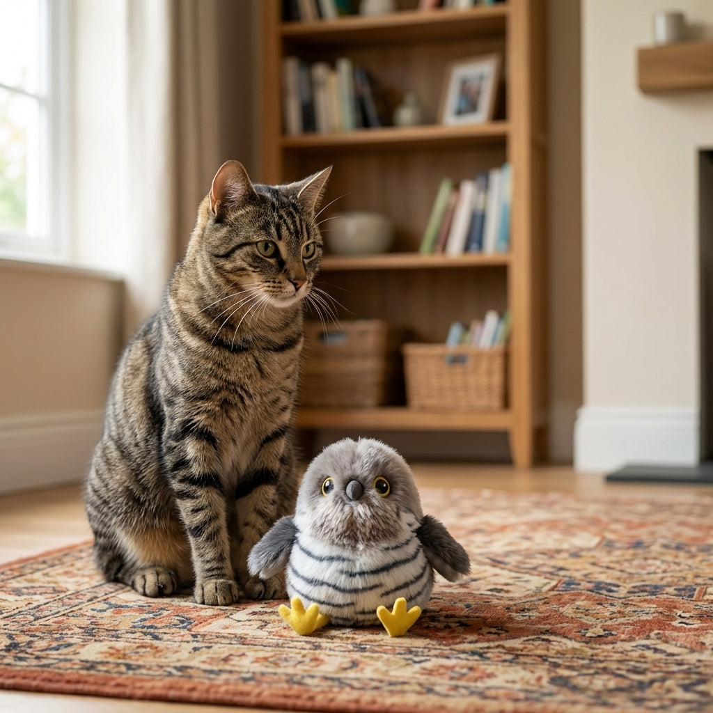 Interactive Bird Cat Toy with Flapping Wings | USB-C Rechargeable