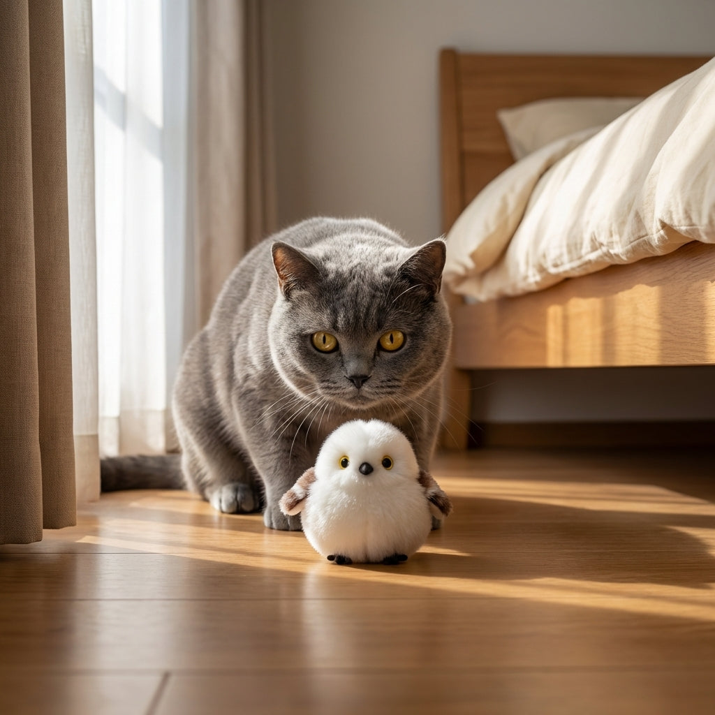 Interactive Bird Cat Toy with Flapping Wings | USB-C Rechargeable