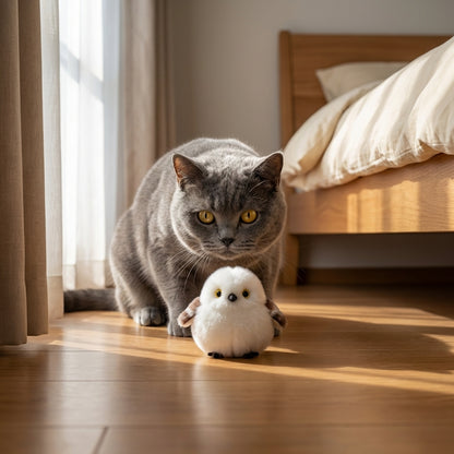 Interactive Bird Cat Toy with Flapping Wings | USB-C Rechargeable
