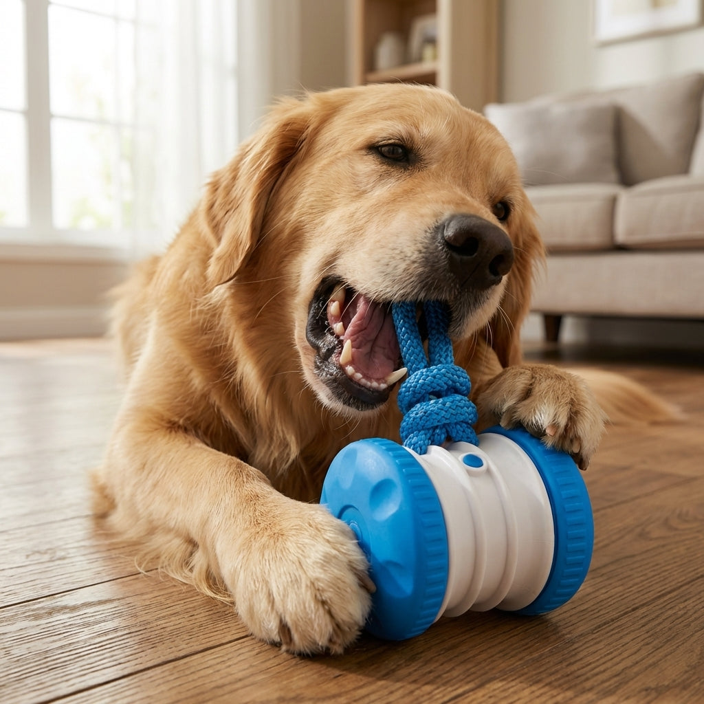 Interactive Dog Ball with Tug Rope | Self-Moving Motion Toy