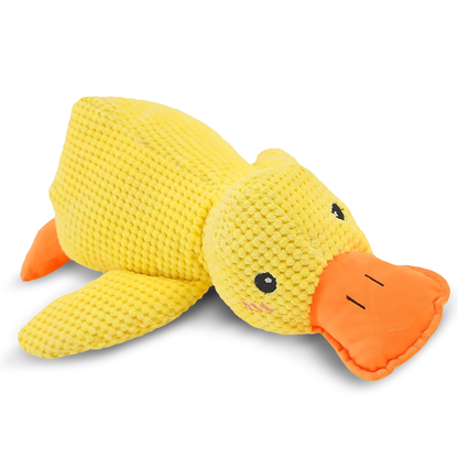 Durable Duck Dog Toy | Anxiety-Relief & Chew-Resistant | Squeaky Plush | Boredom Relief for All Breeds