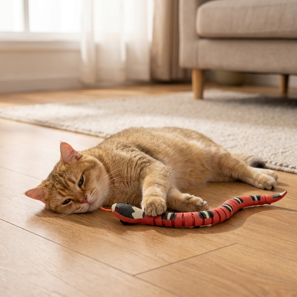 Interactive Snake Cat Toy | Motion-Activated | Electric