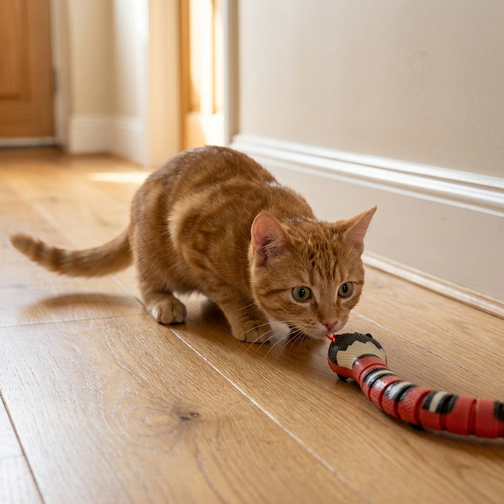 Interactive Snake Cat Toy | Motion-Activated | Electric