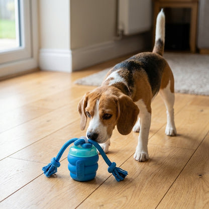 Interactive Spinning Tug Dog Toy | Motion-Sensor & USB Rechargeable