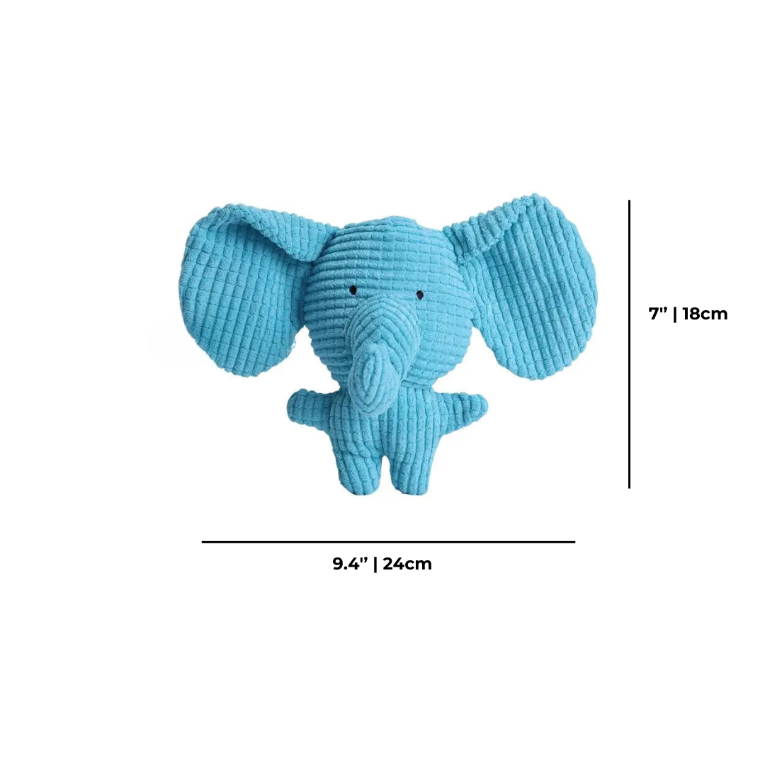 Calming Elephant Dog Toy | Chew-Resistant Plush | Colours Dogs Can See | Reduces Boredom & Anxiety