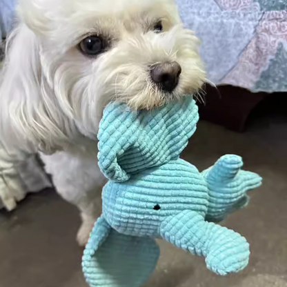 Calming Elephant Dog Toy | Chew-Resistant Plush | Colours Dogs Can See | Reduces Boredom & Anxiety