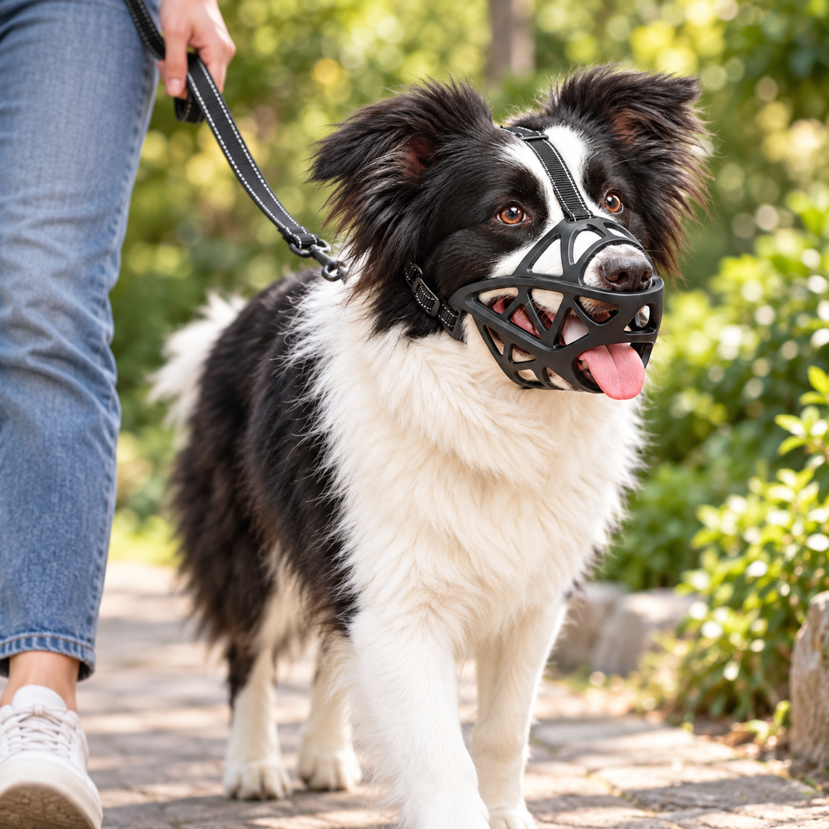 Basket Dog Muzzle | Open Cage, Adjustable Straps, S to XL