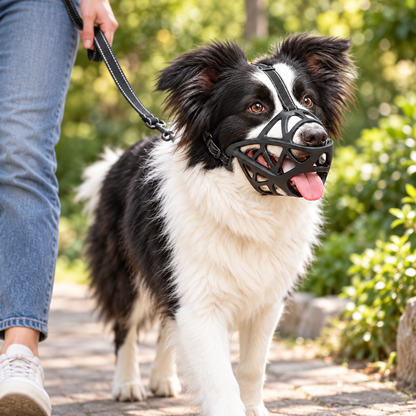 Basket Dog Muzzle | Open Cage, Adjustable Straps, S to XL