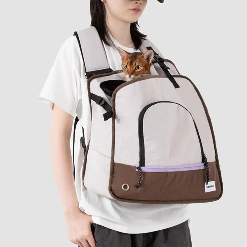 Cat Front Carrier Backpack | Head-Out Opening, Wear Front or Back, 1.6 lb