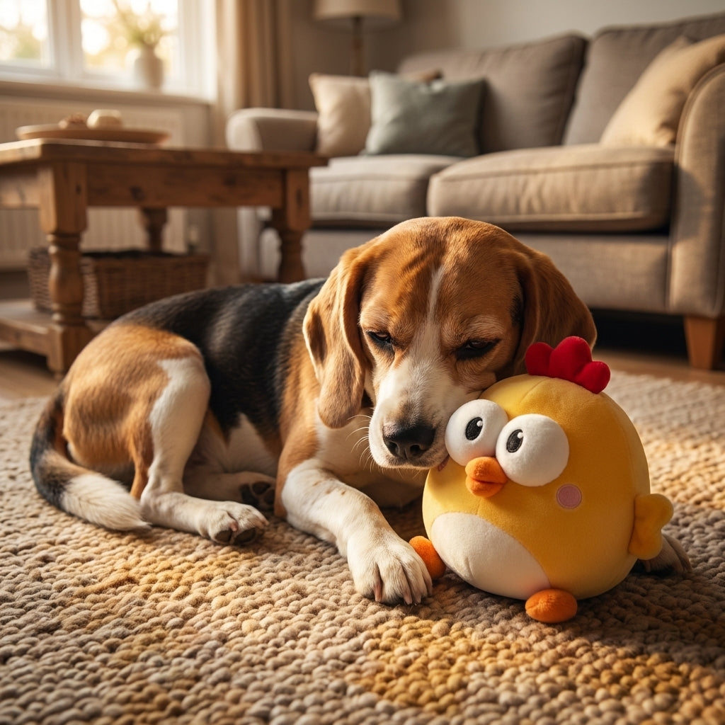 Motion-Activated Bouncing Chicken Toy for Dogs | USB Rechargeable