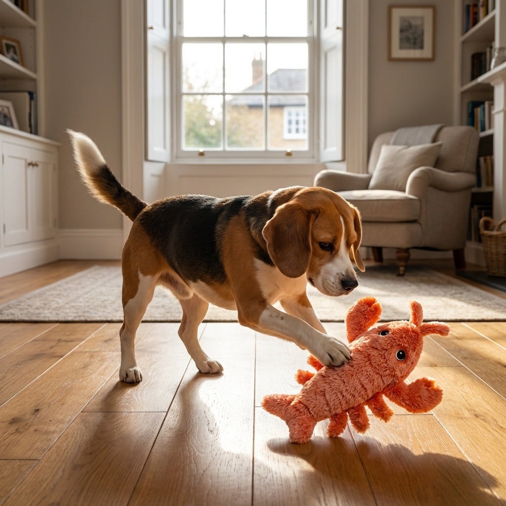 Moving Lobster Dog Toy | Motion-Activated & USB Rechargeable